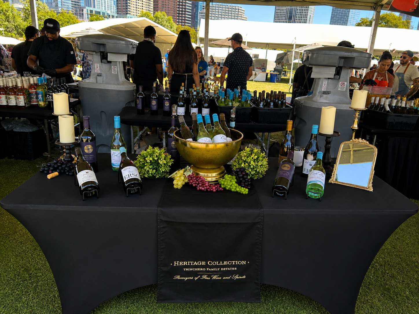 Heritage Collection by Trinchero Family Estates outdoor wine tasting booth