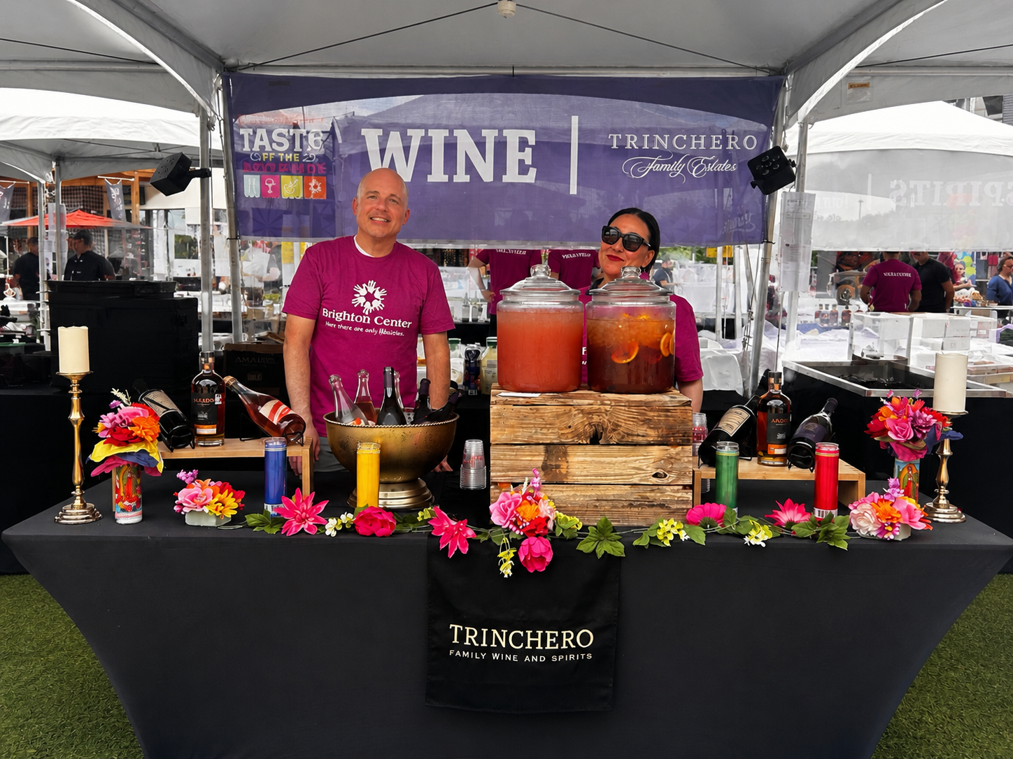 Trinchero Family Wine & Spirits booth at Taste of the Eastside festival